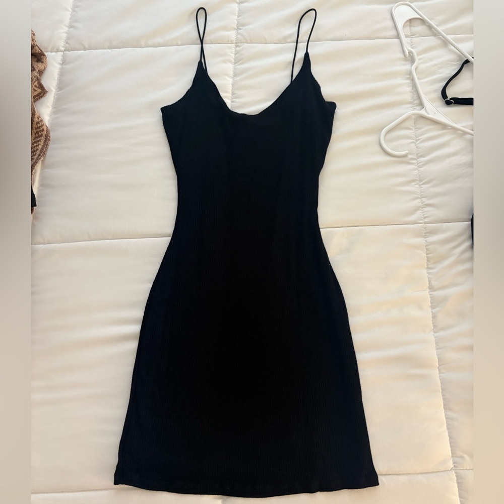 Black mini dress